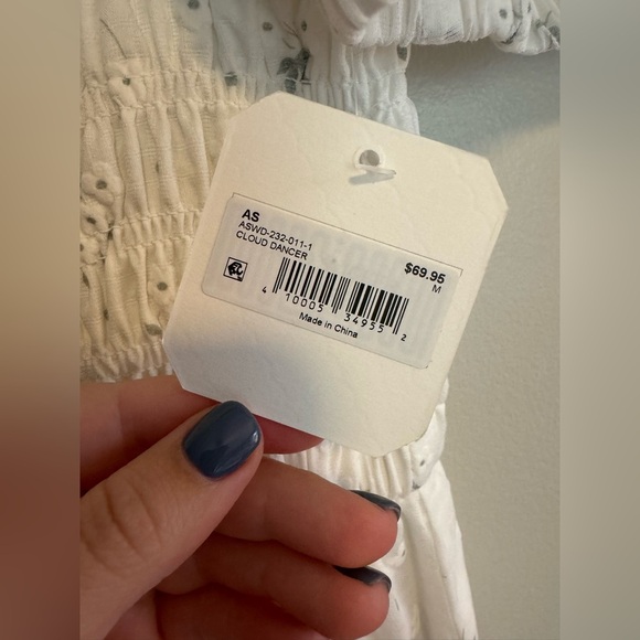 NWT Altard State White Floral Smocked Dress - Picture 2 of 4